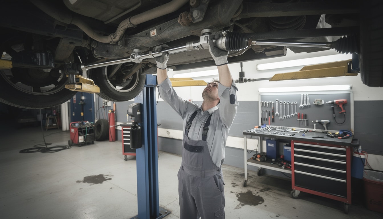 learn how to install a new steering rack with this easy step-by-step guide, perfect for both beginners and experienced mechanics.
