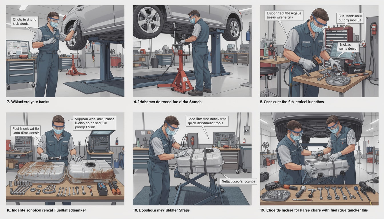 learn how to replace a car fuel tank with our easy step-by-step guide. follow detailed instructions to safely remove and install a new fuel tank, ensuring your vehicle runs smoothly.